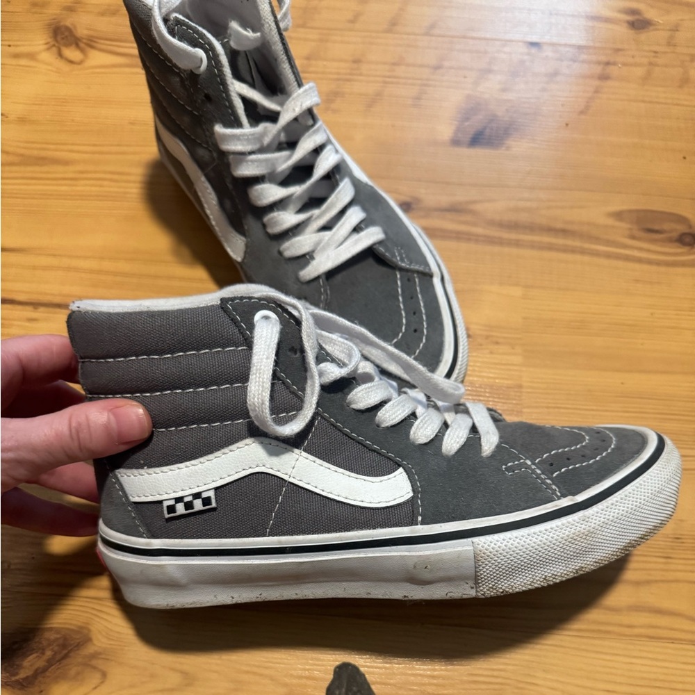 Boys vans grey high tops